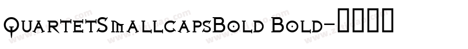 QuartetSmallcapsBold Bold字体转换
